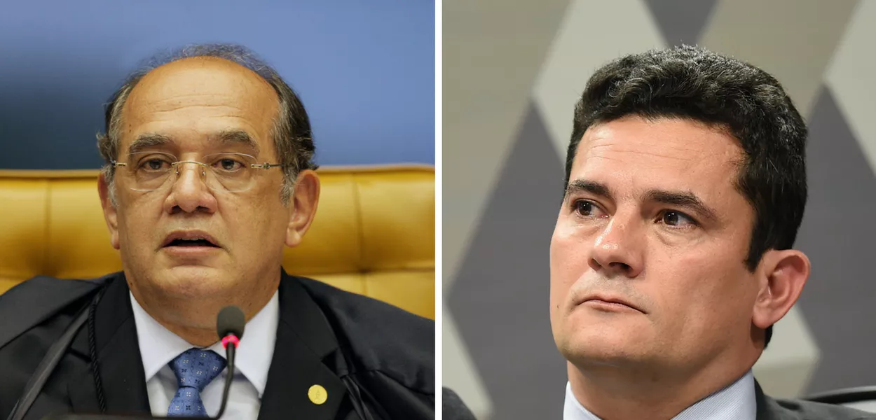 Gilmar Mendes e Sergio Moro (Foto: Giuliana Miranda)