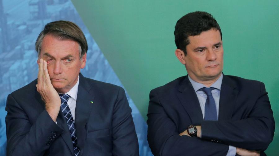 Bolsonaro e Moro em Cerimônia no Palácio do Planalto -  Foto Reprodução
