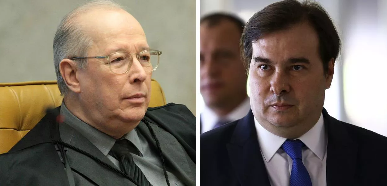Celso de mello e Rodrigo maia. (Foto: ABr)
