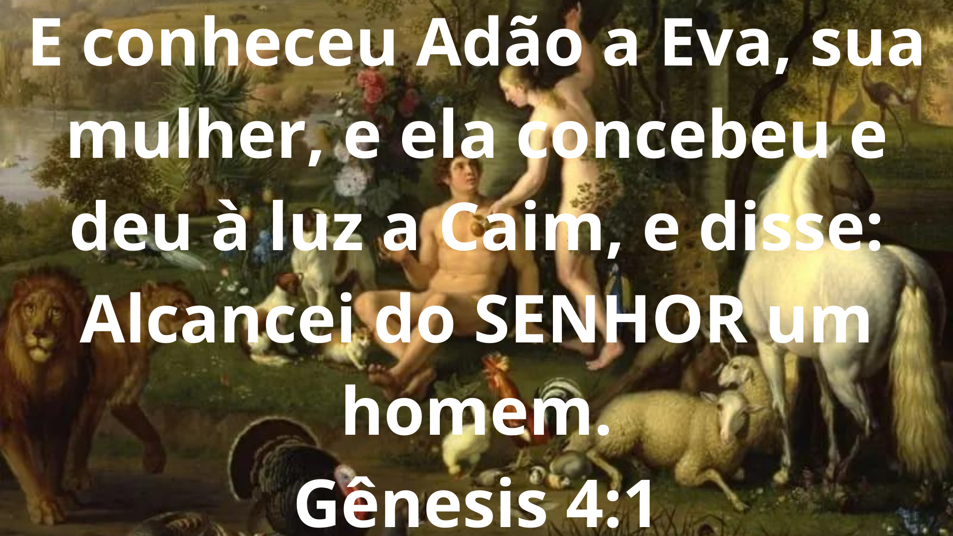 Gênesis Capítulo 4 - Versículo 1 Gênesis Capítulo 4 - Versículo 1