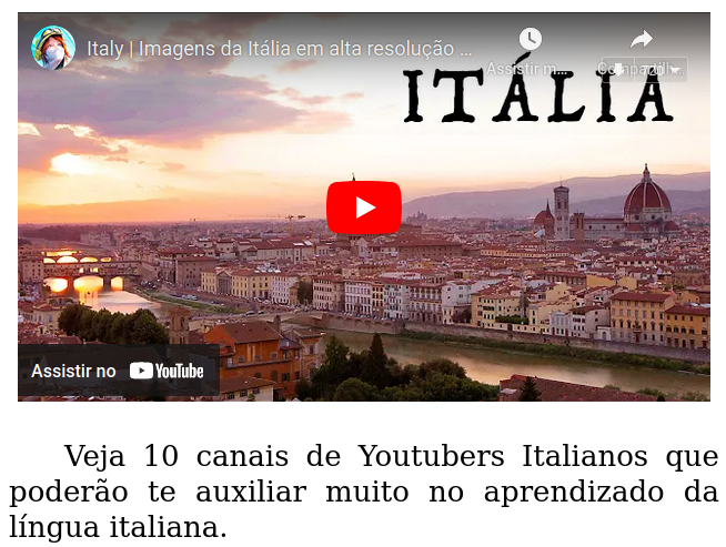 10 Canais de Youtubers Italianos 10 Canais de Youtubers Italianos